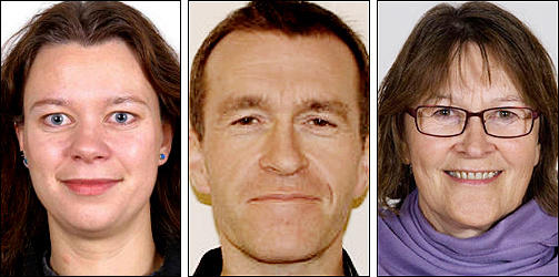 DREPT: Ekteparet Linda Anett Hansen (35) og Ole-Roger Olsen (44) og hans mor Ragna Elida Christensen (61).