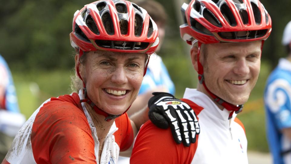 FIKK GUTT: Gunn-Rita Dahle Flesj� og ektemann og trener Kenneth Flesj� fikk en gutt bare timer etter at Thor Hushovd ble pappa. Foto: Cornelius Poppe / SCANPIX