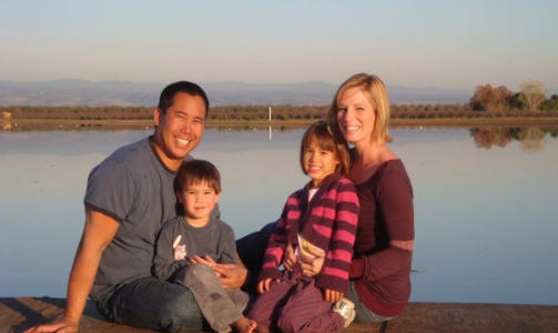 D�DE: Familien Ching (f.v.): Brent, Caleb (3), Hailey (5) og Kristen. Foto: Scanpix/AP Photo/Privat