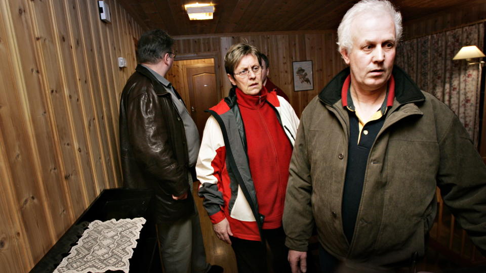 SIER DE FANT KULEHULL: Mette og Lars Orderud i januar 2005, over 2000 dager etter trippeldrapet i k�rboligen p� Orderud g�rd.  Foto: JON TERJE H. HANSEN/DAGBLADET