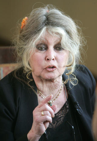 D�MT I FRANKRIKE: Brigitte Bardot ble i fjor d�mt for � oppfordre til rasemessig/religi�st hat i et brev til statsministeren. Her skrev hun om sine motforestillinger mot rituell slakting og landets voksende muslimske befolkning. Hun fikk 15 000 euro i bot. Foto: AFP/Patrick DOYLE