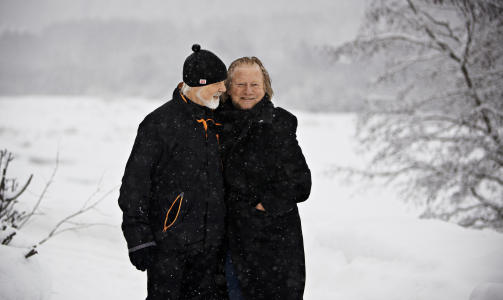 BESTEVENNER: Erik Wassum og Morten Krogvold var naboer og bestevenner. Foto: J�RN H. MOEN