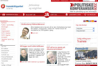 AV FRP, OM FRP: Fremskrittspartiets hjemmeside handler mye om Fremskrittspartiet, og lite om velgerne.