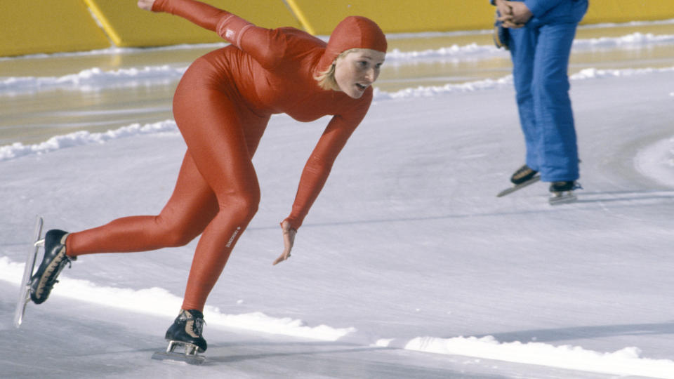 BEST KJENT SOM SK�YTEL�PER: Her under OL i Lake Placid i 1980. 
FOTO: NTB / EPU / SCANPIX