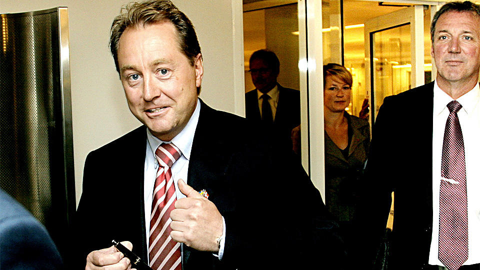 2007: Staten og Wallenberg-sf�rens inntog i Aker Solutions i 2007 bet�d penger i kasse for R�kke og Aker ASA. N� f�rer aksjetransaksjoner til at det startes to granskinger. Fra venstre: Kjell Inge R�kke og Saab-sjef �ke Svensson. Foto: Jacques Hvistendahl/Dagbladet