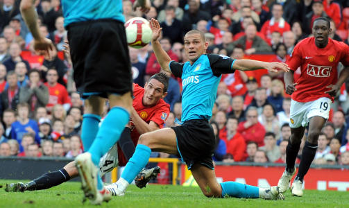 DR�MMEDEBUT: Akkurat som sin reservelagssjef Ole Gunnar Solskj�r scoret Federico Macheda i debuten. Foto: AFP
