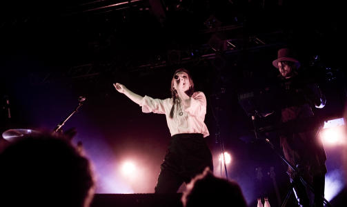 GJESTEARTIST: Anneli Drecker dukket opp i K�benhavn. FOTO: HANNE HVATTUM