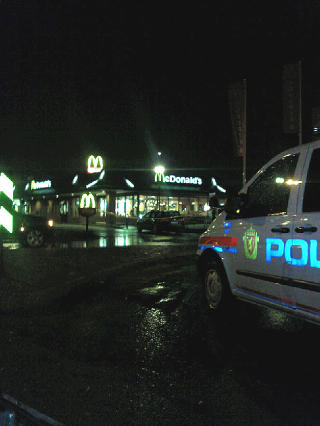 UTSATT FOR RAN: McDonald's p� L�renskog. Foto: Fredrik Nordlien Berg