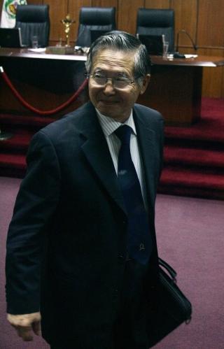 D�MT: Alberto Fujimori fikk 25 �r for grove forbrytelser, deriblant drap og kidnapping. Foto: REUTERS/Scanpix