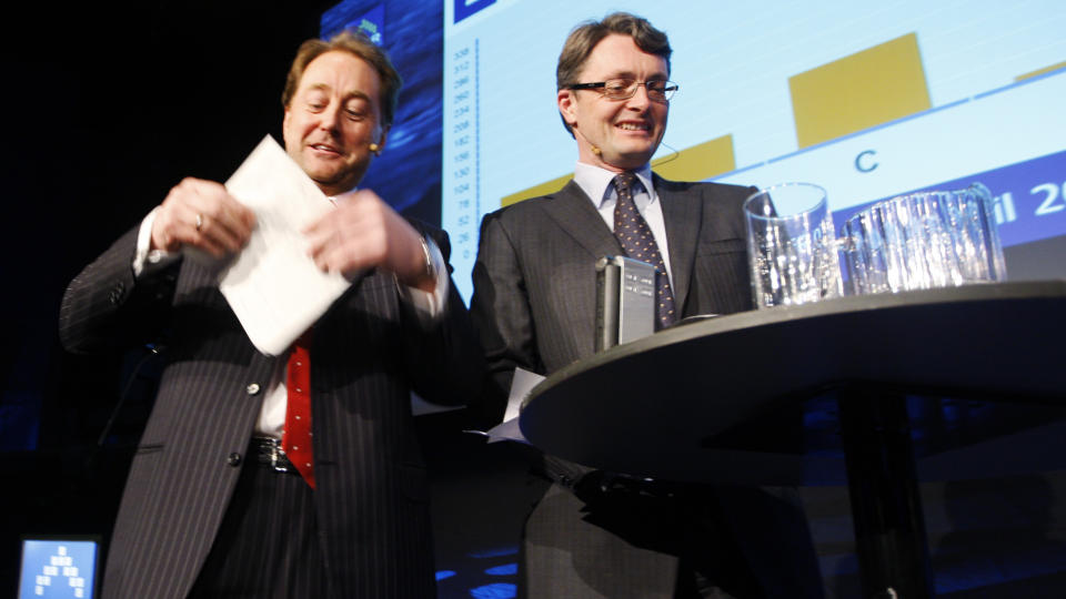 B�YER SEG IKKE FOR BRUSTAD: Kjell Inge R�kke og �yvind Eriksen i Aker er ikke enige med Brustads konklusjon. Foto: H�kon Mosvold Larsen/SCANPIX