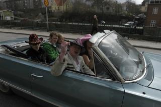 COWBOYS: Sittende i flak. Foto: JOHN TERJE PEDERSEN/DAGBLADET