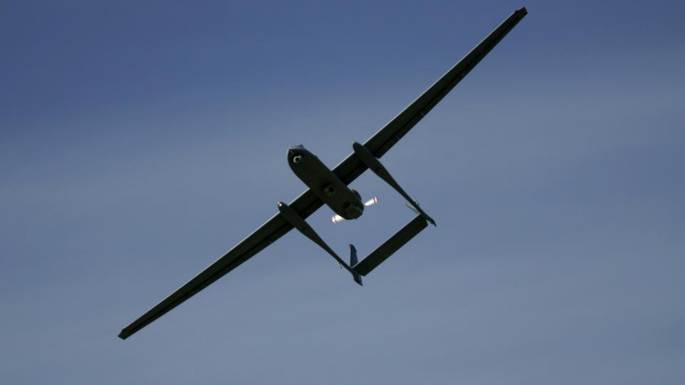 ISRAELSK DRONEFLY: Kj�pes av russerne. Foto: AP Photo/Ariel Schalit/Scanpix