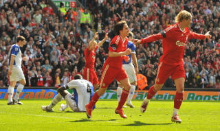 FULL KONTROLL: Liverpool-seieren var aldri truet av Blackburn. Foto: AFP