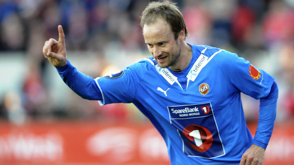 M�LFARLIG: Sigurd Rushfeldt scoret to mot Brann p� mandag, og skj�t seg sammen med spissmakker Morten Moldskred inn p� de fleste rundens lag. Ogs� Dagbladet.no-leserne stemte de to til topps p� Folkeb�rsen. 
Foto: Marit Hommedal, Scanpix