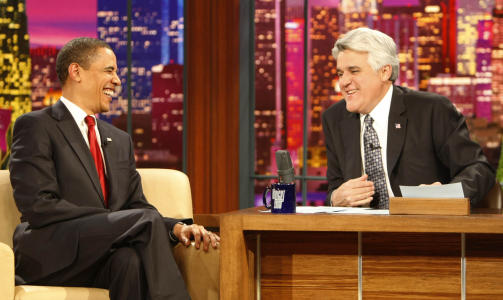VIKTIG: Talkshowet til Jay Leno har over fem mill. seere. FOTO: SCANPIX/AP