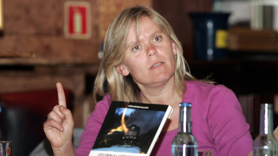 REAGERER: Ada Sofie Austegard (bildet), moren til Stine Sofie som ble drept i Baneheia i mai 2000, mener Bjarte Melgaards bilder av halvnakne sm�gutter m� v�re ulovlige. Foto: Heiko Junge / SCANPIX.