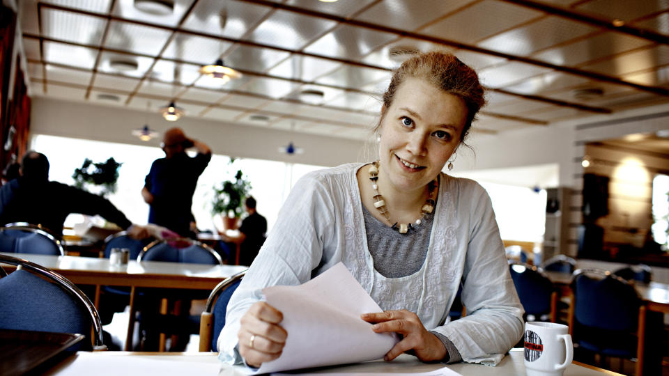 M� KUTTE: Direkt�r Astrid R�dsand presenterte to innsparingsmodeller overfor sine ansatte i dag. FOTO: LARS EIVIND BONES