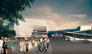 VINNEREN: �Diagonale� av Lund Hagem Arkitekter og Atelier Oslo (Norge) vant Deichmanske-konkurransen.