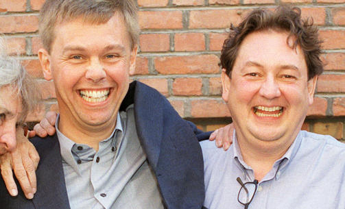 SKAPTE C�SAR: Christian Wikander (til venstre) og Peter Emanuel Falck. Foto: SCANPIX