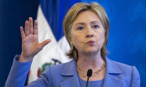 SV�RT SKUFFET: USAs utenriksminister Hillary Clinton. Foto: REUTERS/ Eduardo Munoz/SCANPIX