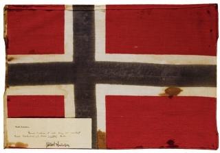 AUKSJONERES BORT: Dette flagget auksjoneres bort p� Sotheby's den 7. mai. Foto: SOTHEBY'S