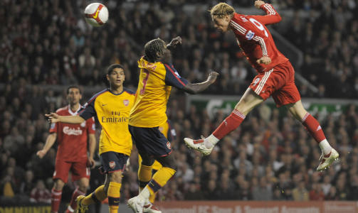 1-1: Fernando Torres utliknet f�rste gang for Liverpool, og var ogs� mannen bak 3-3. Foto: SCANPIX/AFP/ANDREW YATES