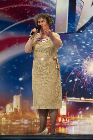 OVERRASKENDE: Susan Boyle har blitt verdenskjendis etter den overraskende opptrednen i Britain's Got Talent. Foto: SCANPIX/REUTERS/Ken McKay