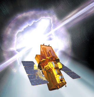 NORSK KAMERA: Nasas satelitt SWIFT studerte gammaglimtet med et norskbygget kamera.