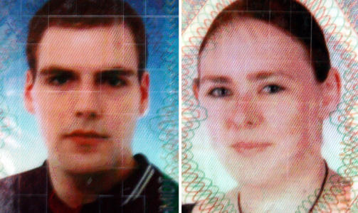 ETTERLYST P� DENNE M�TEN:  Sascha Schmidt og Ina Caterina Remhof.  Foto: AFP PHOTO/ITALIAN POLICE/Scanpix