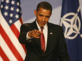 H�PETS MANN? Barack Obama fotografert p� en pressekonferanse etter NATO-konferansen i Strasbourg, 4. april.  Foto: SCANPIX /REUTERS/Arnd Wiegmann