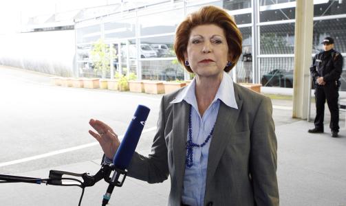 HASTEM�TE: EUs helsekommisjon�r Androulla Vassiliou ankom i dag m�tet med EUs utenriksministre i Luxembourg for � diskutere svineinfluensaen som n� har spredt seg til Europa. Foto: Scanpix/Reuters