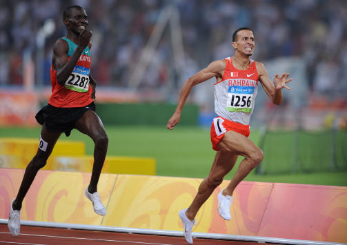 AVSL�RT: I et halvt d�gn har idrettsverden ventet p� hvem den avsl�rte gullvinneren er. N� har navnet kommet: Rashid Ramzi. Foto: AFP