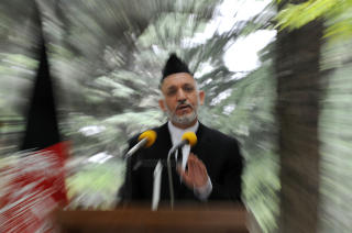 LAV ST�TTE: Afghanistans president Hamid Karzai. Foto: AFP/SHAH Marai