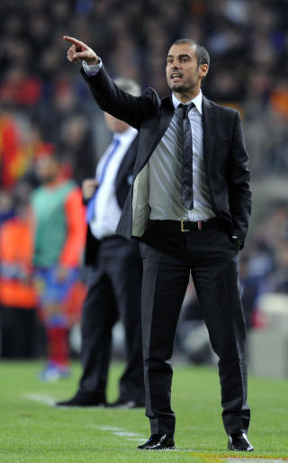 IKKE SLITNE: Barcelona-trener Pep Guardiola p�st�r at utmattelse bare er noe som sitter i hodet og avviser dermed at Barcelona har svidd av for mye krutt under m�tet med Chelsea tidligere i uka.Foto: AFP PHOTO/LLUIS GENE