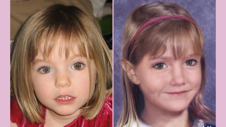 BRUKTE BILDER AV FORELDRENE: For � f� et best mulig inntrykk av hvordan Madeleine ville sett ut i dag brukte ekspertene bilder av foreldrene da de var i seks�rsalderen. Foto:AP Photo/Harpo Productions Inc./National Center for Missing and Exploited Children/SCANPIX.