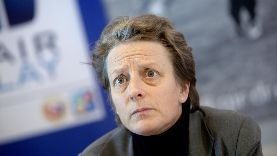 HARDT V�R: NFF s�ker hjelp for � takle br�ket rundt generalsekret�r Karen Espelund.Foto: Stian Lysberg Solum / SCANPIX