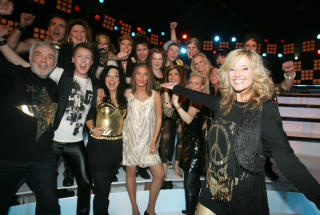 STOLT: - Flere av disse kunne gjort det bra i showbiz, mener Hanne Krogh om sine sangere fra Haugesund. Foto: STELLA PICTURES