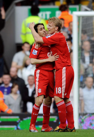 FANTASTISKE: B�de benayoun og Kuyt herjet med stakkars Newcastle i dag. Og scoret hvert sitt m�l.Foto: AFP/PAUL ELLIS