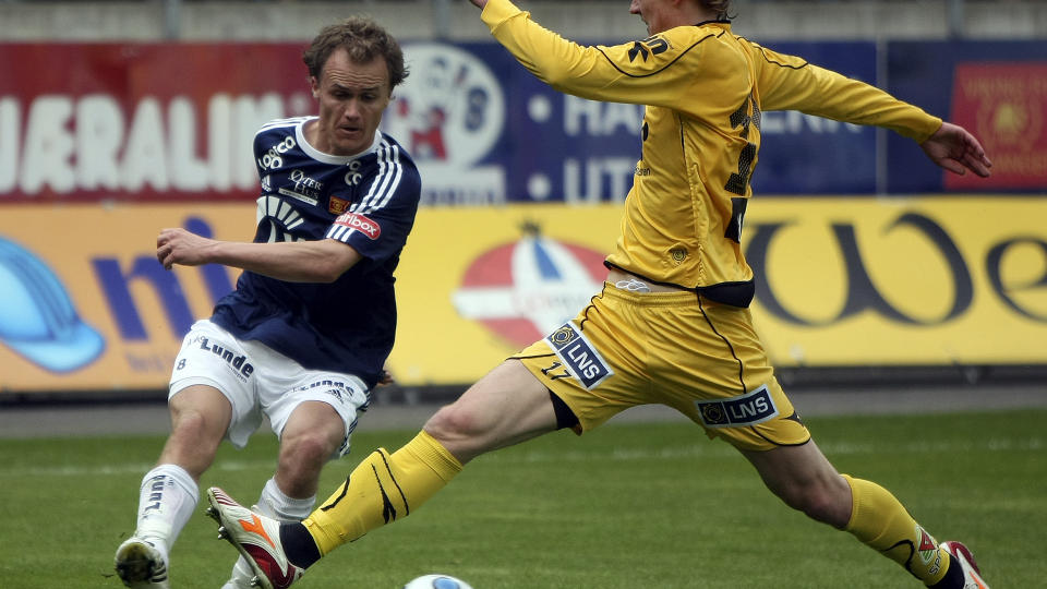 V�KNET TIL: Vidar Nisja scoret ett da Viking p� kort tid scoret tre mot Bod�/Glimt etter pause. Foto: Alf Ove Hansen / SCANPIX