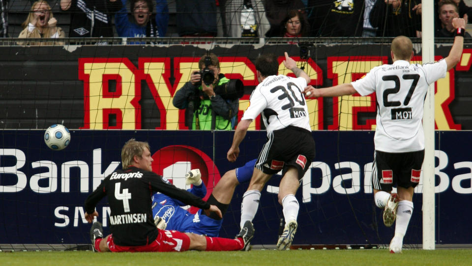 M�LJEGER: Rade Prica har virkelig funnet seg til rette p� Lerkendal, og i kveld scoret han sitt fjerde m�l p� de fire siste kampene. Foto: Gorm Kallestad  / SCANPIX