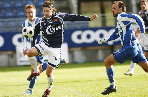 TIDLIGERE LAGKAMERAT: Tidligere Start-kaptein Atle Roar H�land (t.h.) spilte med Cristian Bola�os i OB, og antyder at costaricaneren ikke ble vist den n�dvendige tilliten som skulle til for � lykkes dansk fotball. Foto: Erling H�geland/Dagbladet