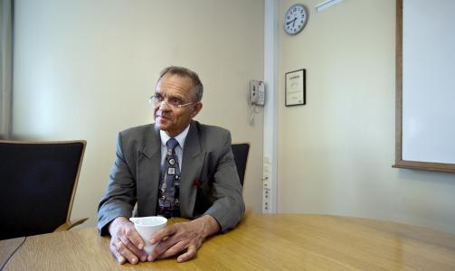 BEGJ�RER KONKURS: Aksjesparer i klubben TA Invest, Hasse Bergstr�m. Foto: Henning Lilleg�rd/Dagbladet