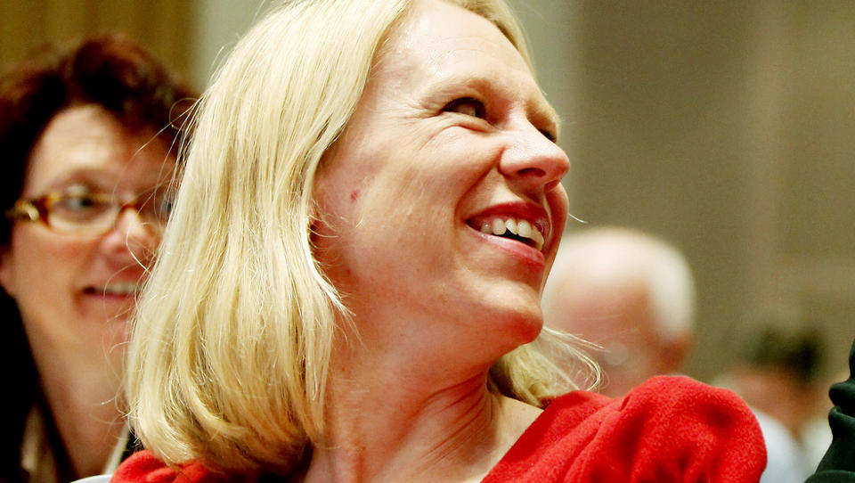 UTFORDRING: Likestillingsminister Anniken Huitfeldt st�r overfor en stor utfordring for � utjevne l�nnsforskjellen mellom mannlige og kvinnelige sjefer. Foto: Scanpix
Foto: Sara Johannessen / SCANPIX