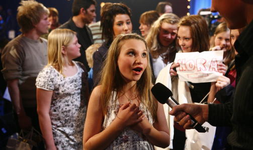 TREDJE PLASS: Nora var i finalen i norske talenter. Her kom hun på tredje plass. Foto: Sigurd Fandango/Dagbladet TREDJE PLASS: Nora var i finalen i norske talenter. Her kom hun på tredje plass. Foto: Sigurd Fandango/Dagbladet