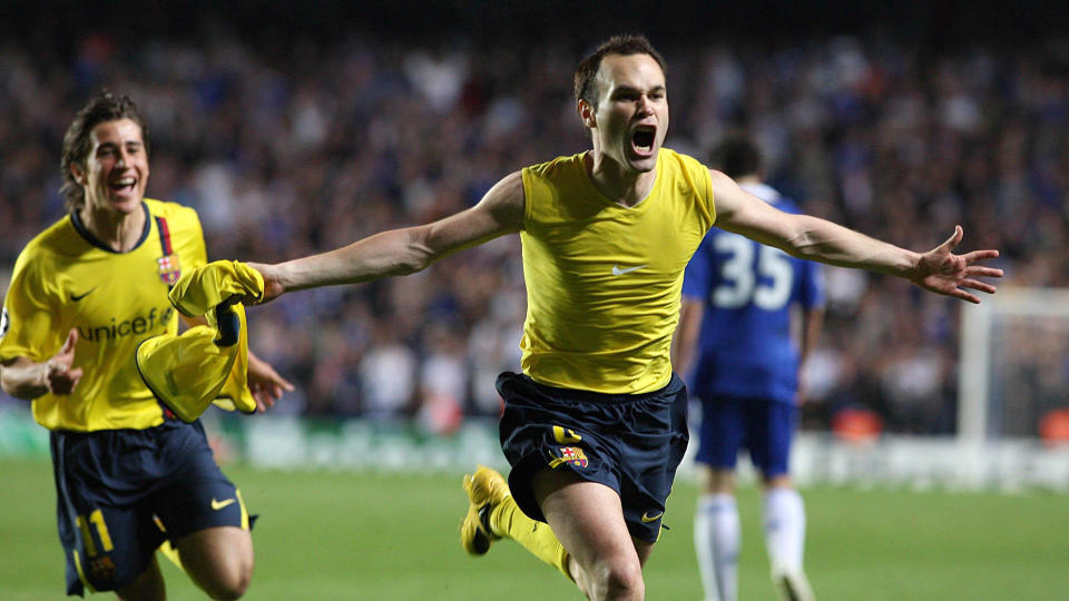 AVGJORDE SEMIEN: Andres Iniesta avgjorde mot Chelsea p� overtid, n� st�r han i fare for � miste finalen i Champions League.Foto: AP/PA, Nick Potts