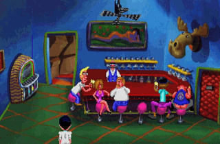GJENSKAPT: Her ser du hvordan Lefty's Bar ser ut i VGA-gjenskapingen av det første Larry-spillet fra 1991. GJENSKAPT: Her ser du hvordan Lefty's Bar ser ut i VGA-gjenskapingen av det første Larry-spillet fra 1991.