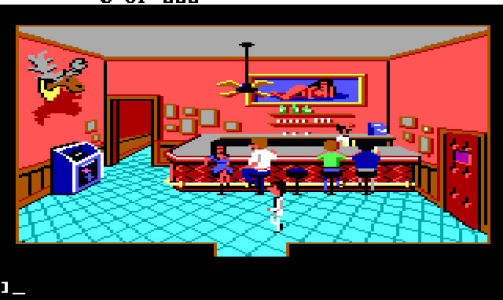 KEN SENT ME: Her er en scene fra Lefty's Bar i det første Larry-spillet fra 1987. KEN SENT ME: Her er en scene fra Lefty's Bar i det første Larry-spillet fra 1987.
