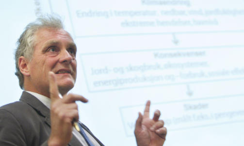  - OPPVARMINGEN FORTSETTER: Direkt�r ved CICERO, P�l Prestrud. Foto: SCANPIX.