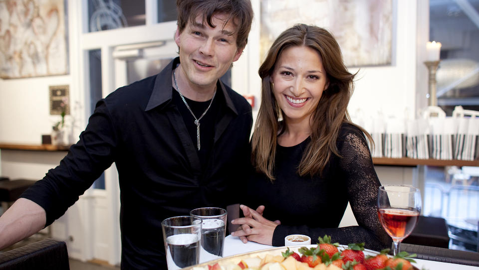 DAGENS DOBBEL: Morten Harket (49) og Pia Tjelta (31).
