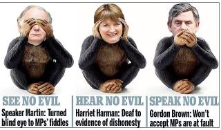 APEKATTER: Slik har Daily Mail illustrert en av dagens saker om skandalen. Faksimile
